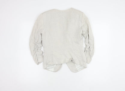 H&M Women's Ivory Blazer - Size 10, Regular Fit