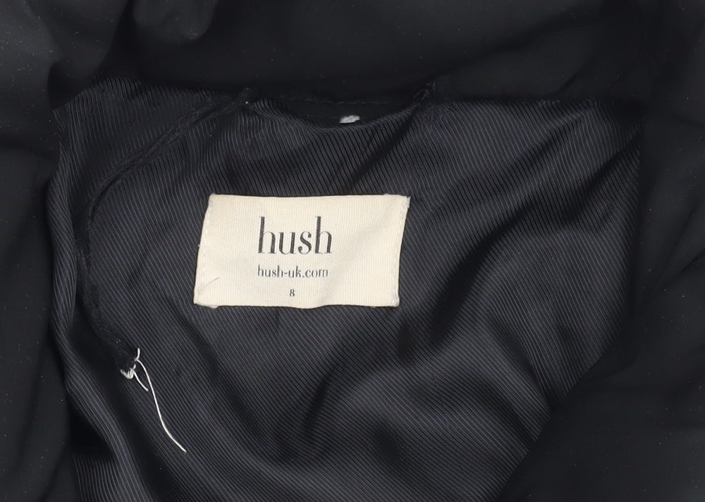 Hush Women's Black Puffer Jacket Size 8 Winter Coat