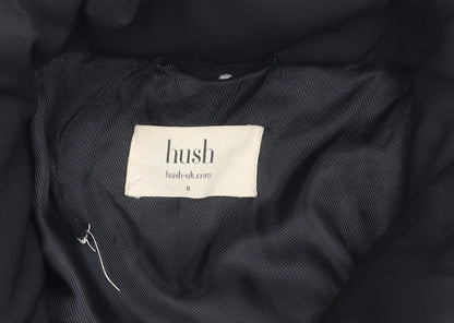 Hush Women's Black Puffer Jacket Size 8 Winter Coat