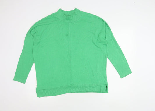 Next Green Mock Neck Women's Jumper Size 12