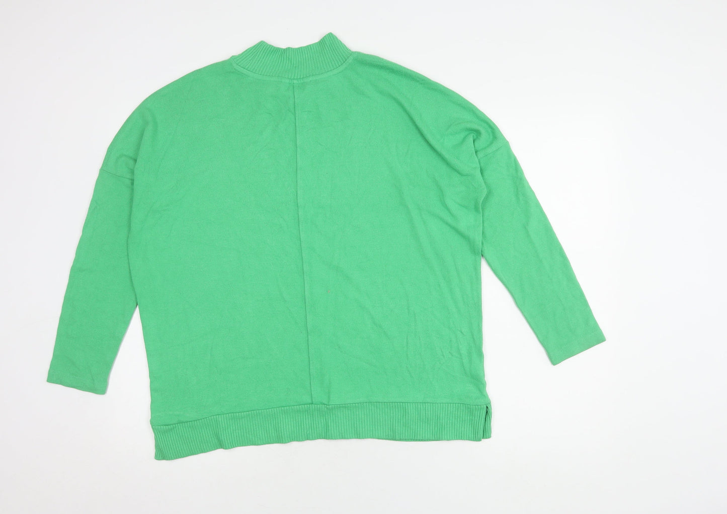 Next Green Mock Neck Women's Jumper Size 12
