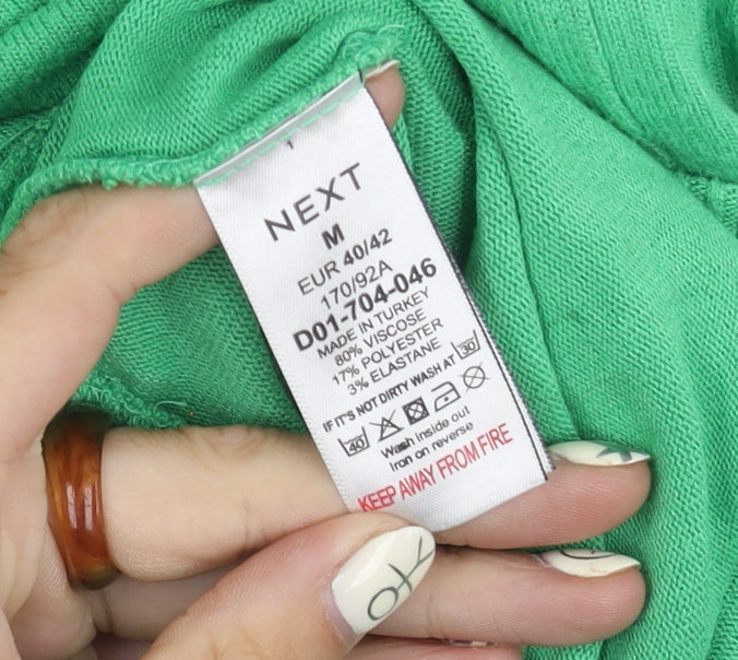 Next Green Mock Neck Women's Jumper Size 12