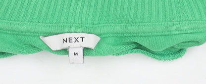 Next Green Mock Neck Women's Jumper Size 12