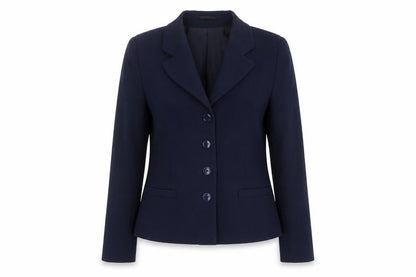 Front view of C&A Blue Women's Blazer, size 14, Lined