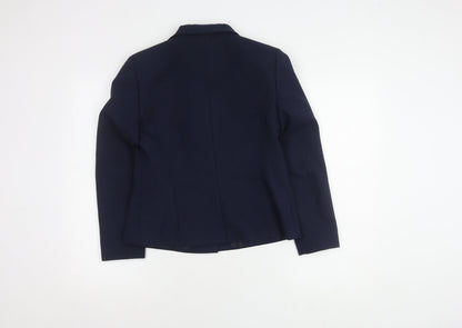 Back view of C&A Blue Women's Blazer, size 14, Lined