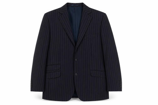 John Lewis Men's Blue Striped Blazer 40R Regular Fit