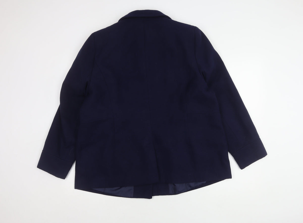 Anthology Blue Women's Size 20 Coat - Excellent Condition