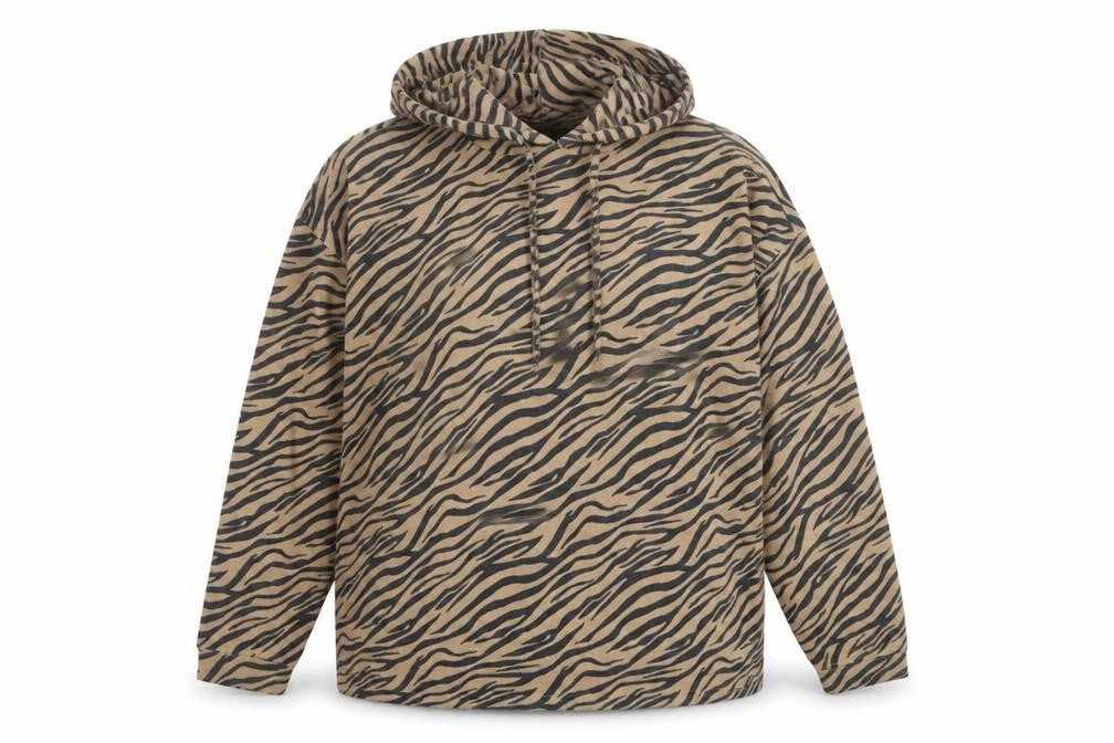 Beloved Women's Beige 2XL Animal Print Pullover Hoodie