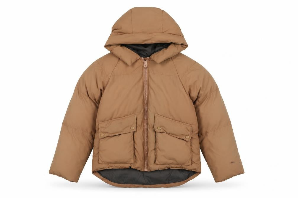 Missguided Women's Beige Puffer Jacket Size 10