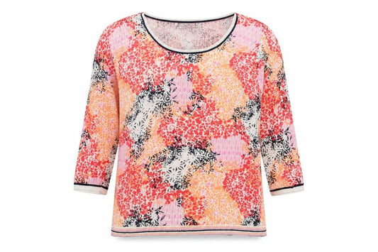 Marks & Spencer Women's Multicoloured Top, Size 12, 3/4 Sleeve