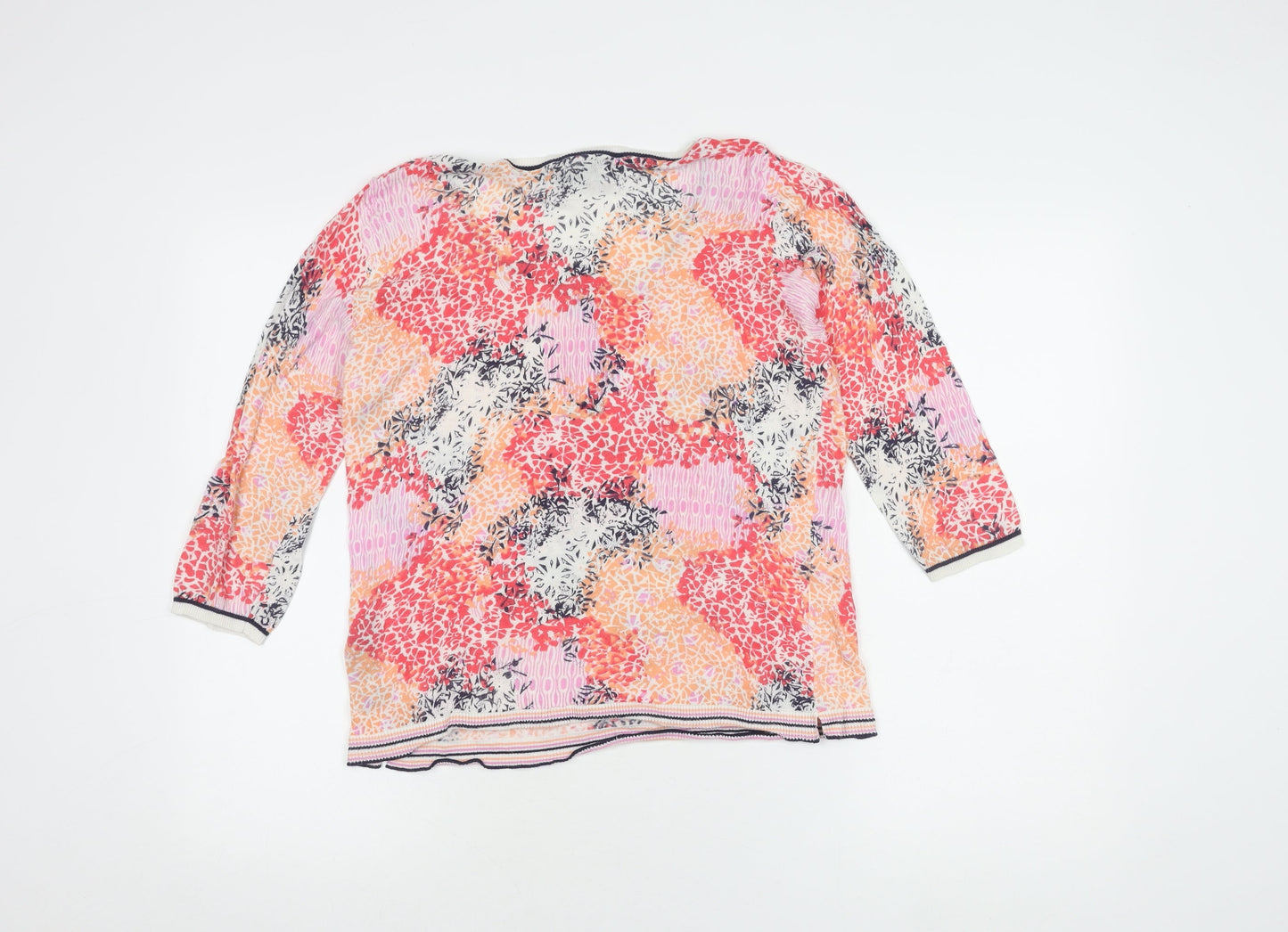 Marks & Spencer Women's Multicoloured Top, Size 12, 3/4 Sleeve