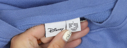 Preloved Disney Women’s Blue Stitch Sweatshirt Size 10 - Image 5