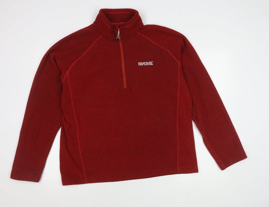 Regatta Men's XL Red Fleece Pullover with Logo