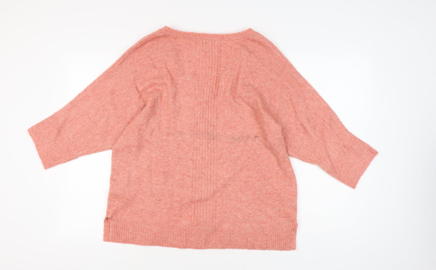 Monsoon Women’s Pink Pullover L V-Neck Jumper