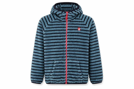 Hi Gear Girls Blue Hooded Striped Jacket 13-14 Years