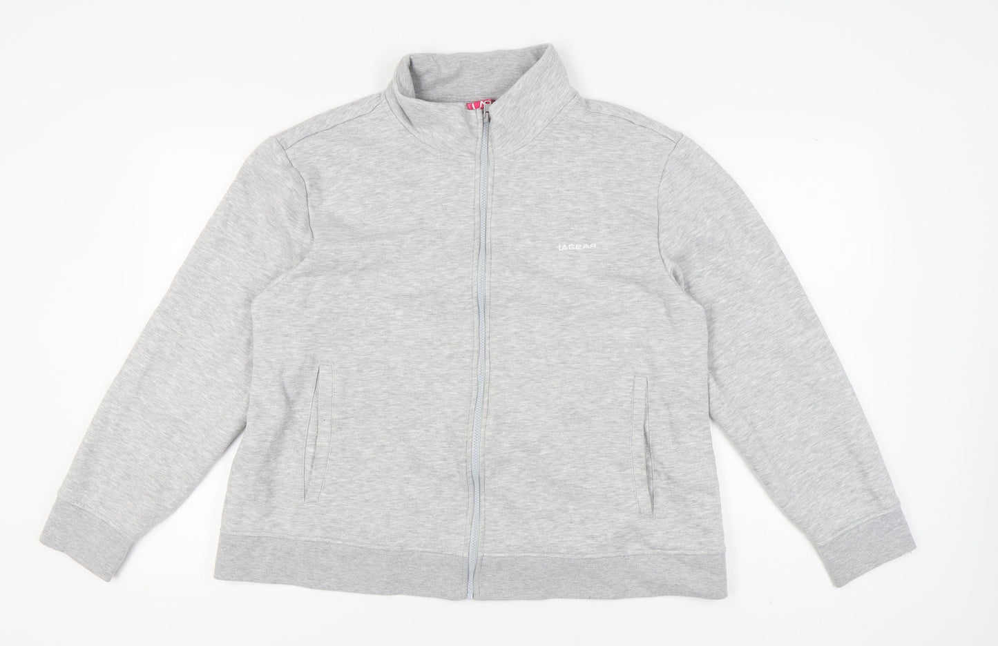LA Gear Women's Grey Full Zip Sweatshirt Size 22