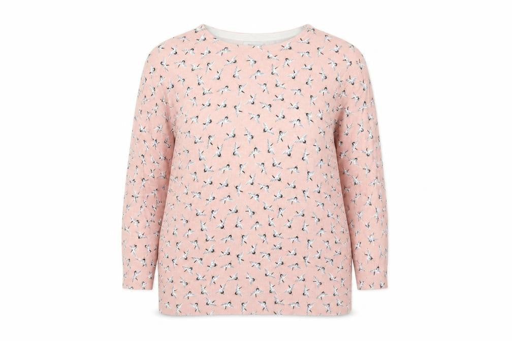 Debenhams Women's Pink Animal Print Pullover Jumper Size 16