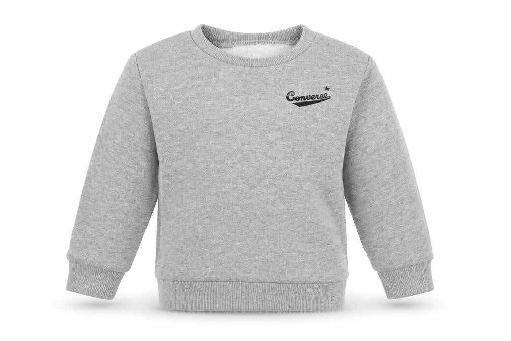 Converse Boys Grey Pullover Sweatshirt 2 Years