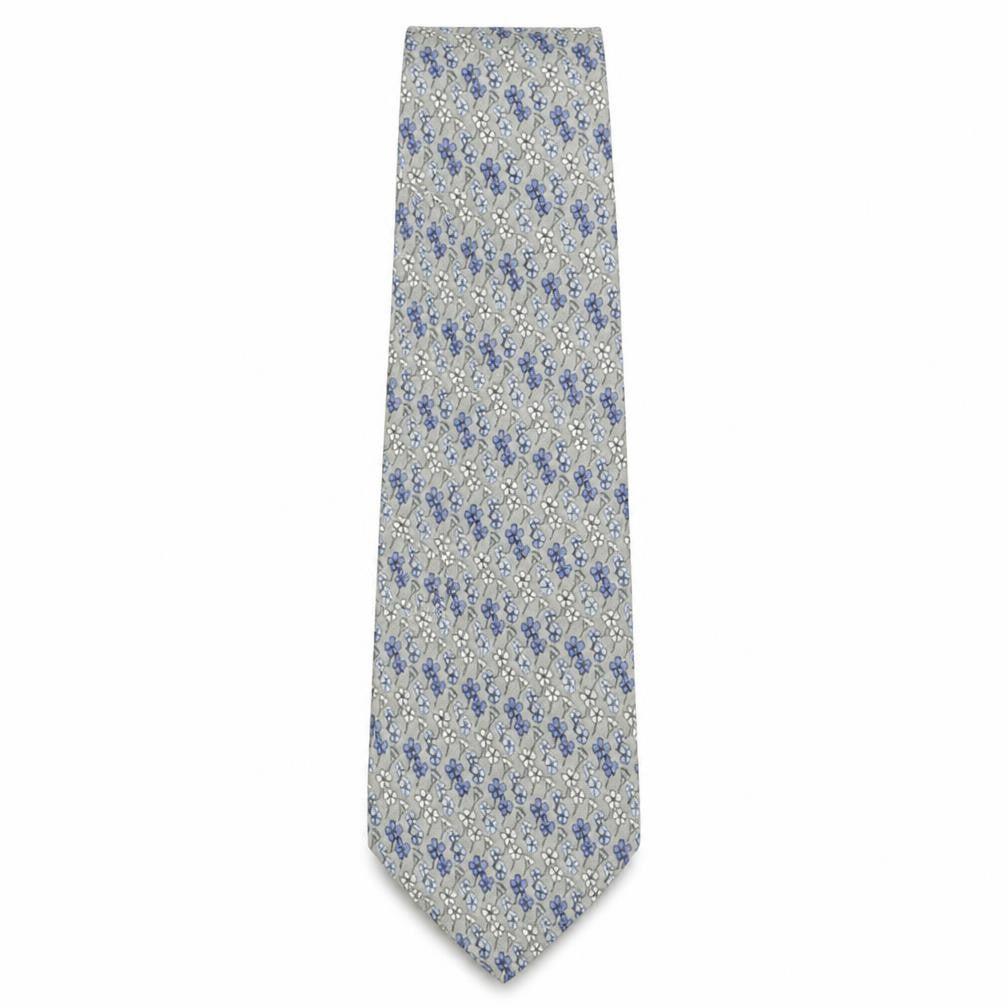Daniel Hechter Men's Blue Floral Silk Tie