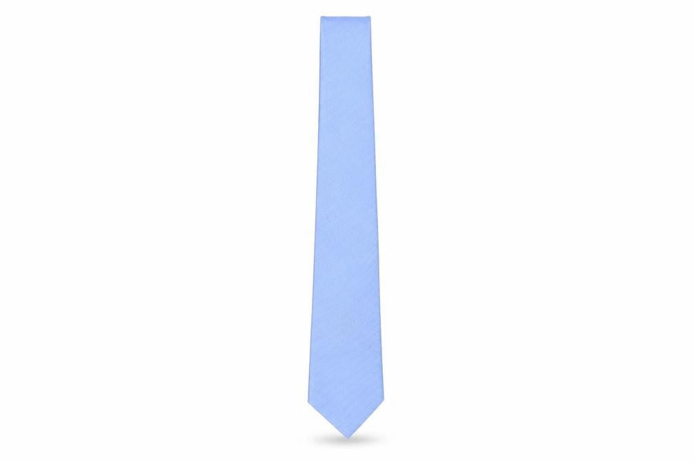 St George by Duffer Men's Blue Silk Tie