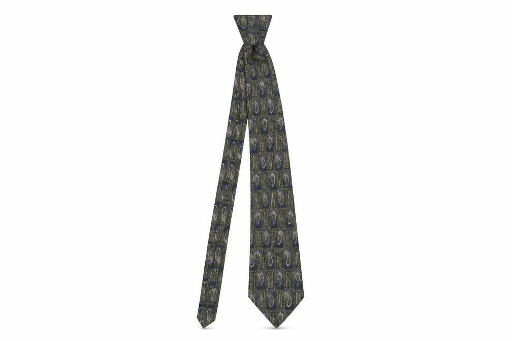 Austin Reed Pure Silk Geometric Blue Men's Tie