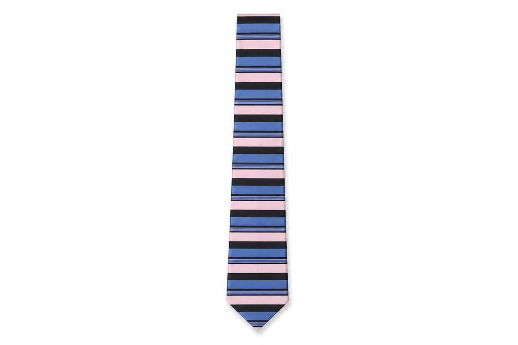 Jeff Banks Men's Blue Striped Silk Tie
