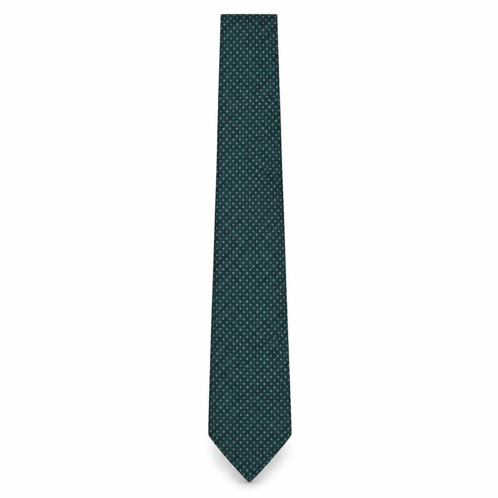 Joseph Turner Men's Green Silk Geometric Tie