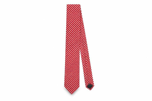Jasper Conran Men's Red Polka Dot Silk Tie