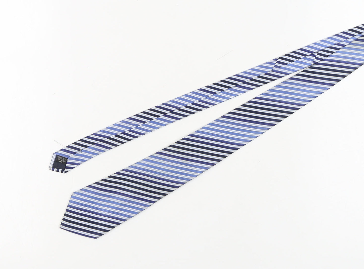 Dehavilland Men's Blue Striped Silk Tie