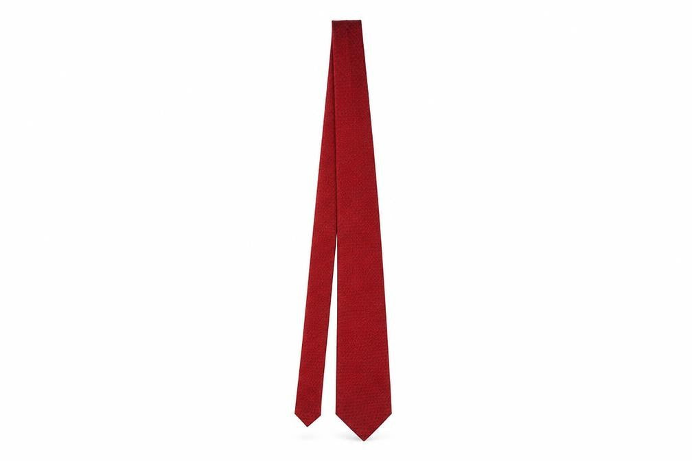 Austin Reed Men's Red Silk Geometric Tie