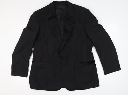 Executex Men's Black Blazer 46R Formal Jacket