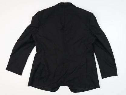 Executex Men's Black Blazer 46R Formal Jacket