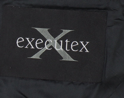 Executex Men's Black Blazer 46R Formal Jacket