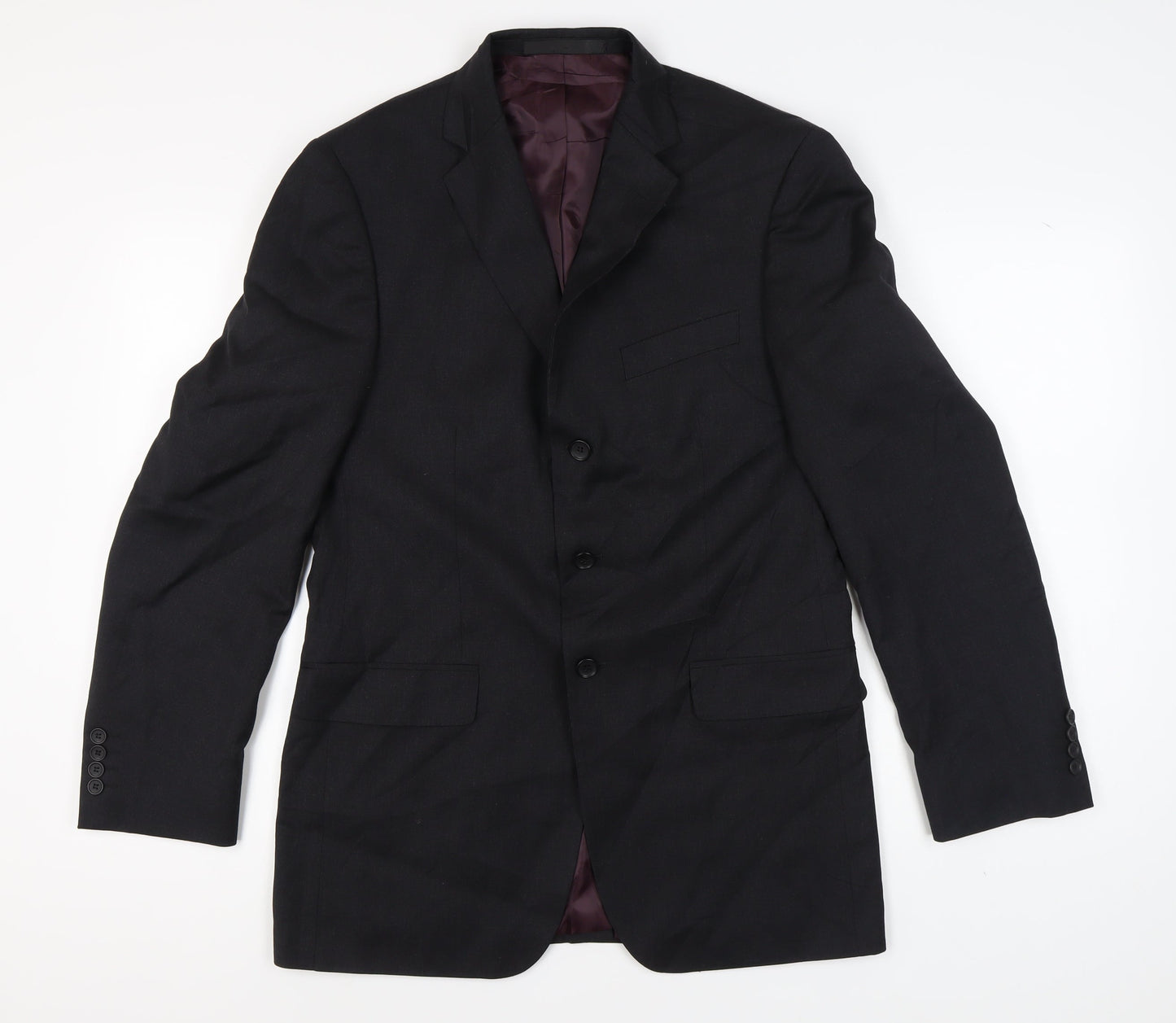 Marks and Spencer Men's Black Wool Blazer 40