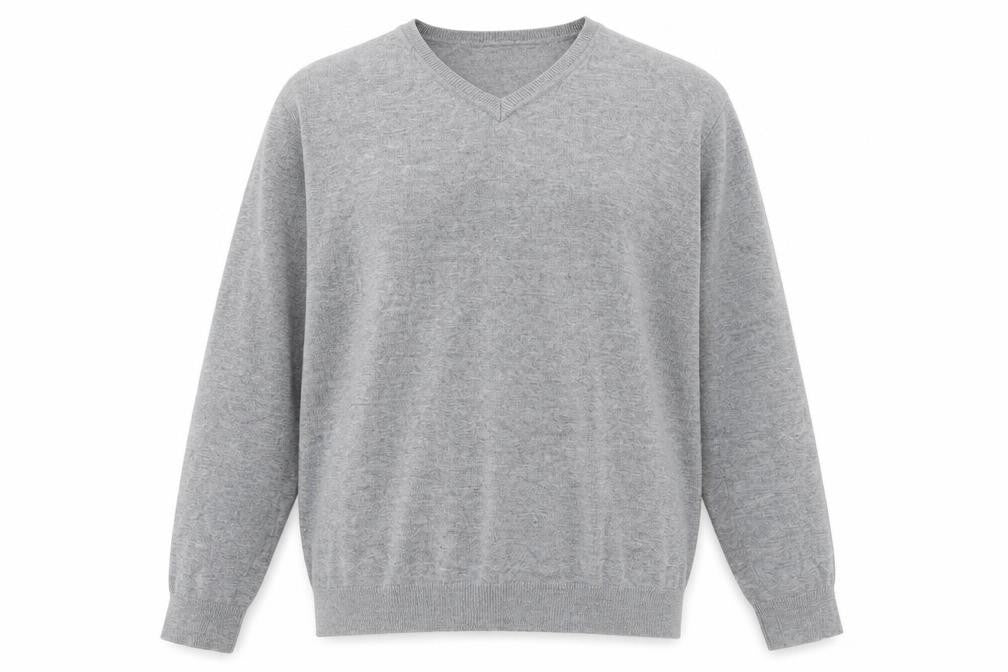 Next Men's Grey Pullover Jumper, L, V-Neck