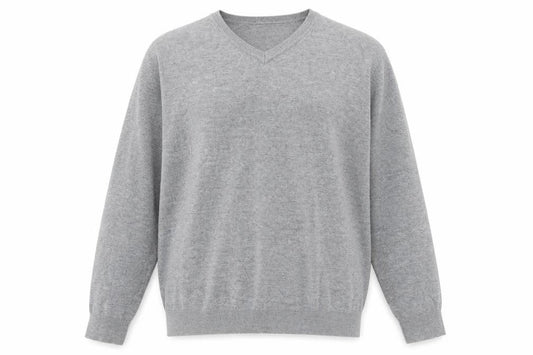 Next Men's Grey Pullover Jumper, L, V-Neck