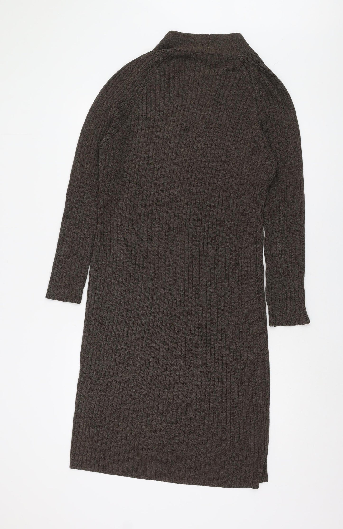 Planet Women's Brown Cardigan, Size L, V-Neck, Button, Knit