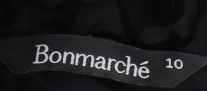 Bonmarché Women's Black Coat Size 10 Elegance & Comfort