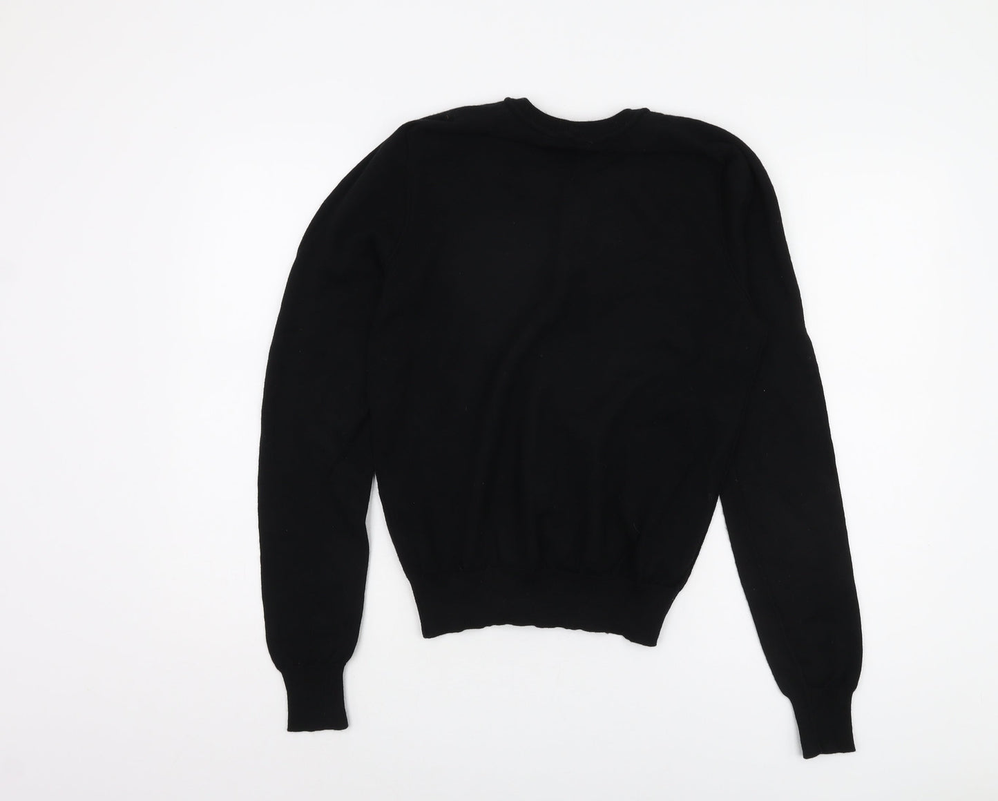 883 Police Women's Black Pullover Jumper, Size 2, V-Neck