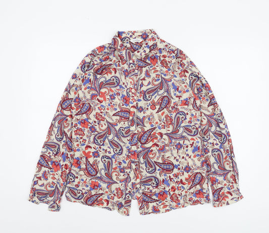 Marks and Spencer Women's Multicoloured Paisley Shirt