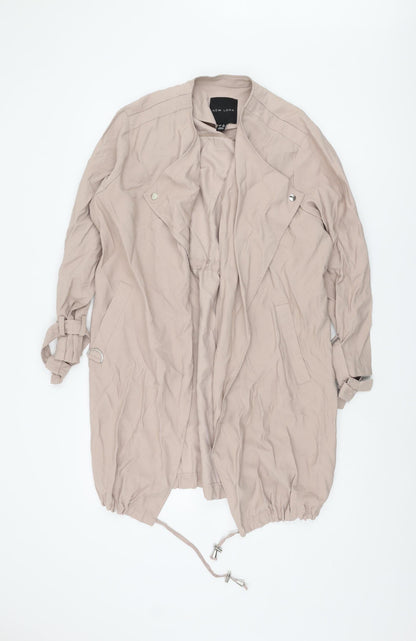New Look Women's Beige 8 Mid-Length Jacket