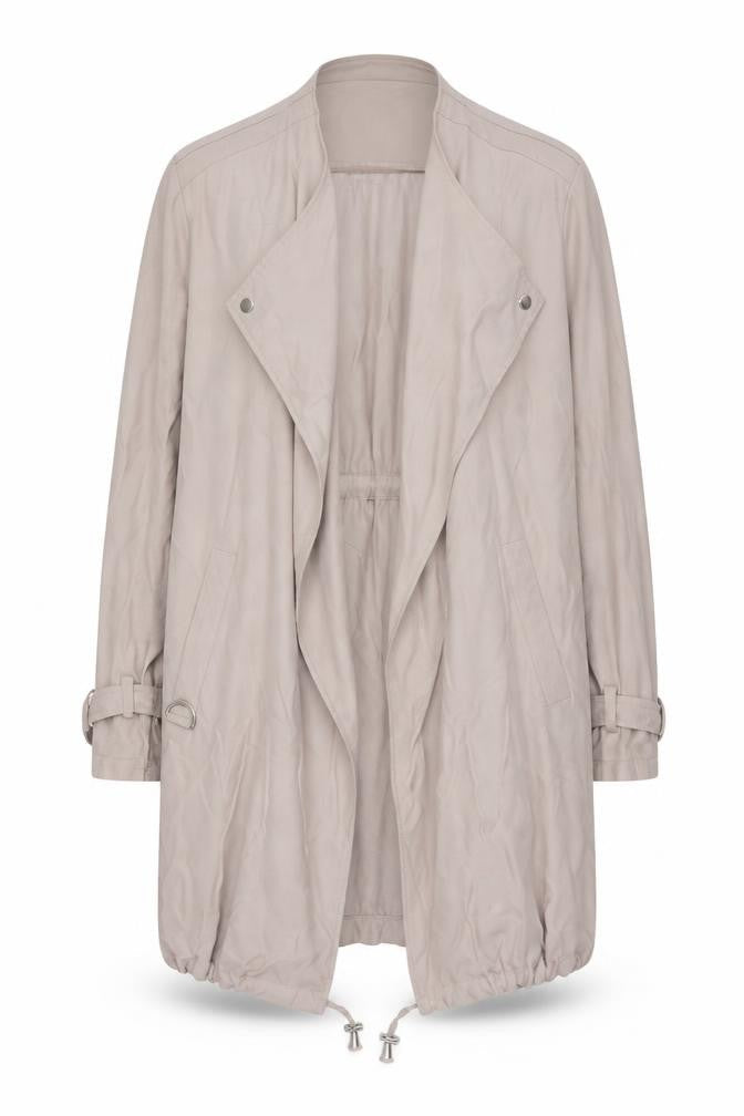 New Look Women's Beige 8 Mid-Length Jacket