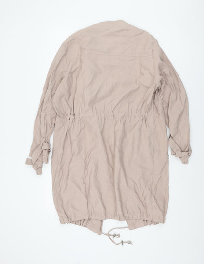 New Look Women's Beige 8 Mid-Length Jacket