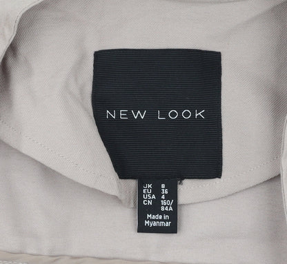 New Look Women's Beige 8 Mid-Length Jacket