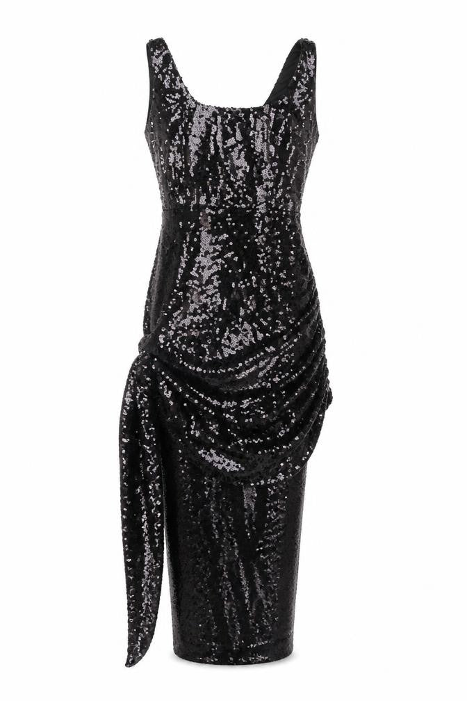 Femme Luxe Women's Black Sequin Dress Size 6