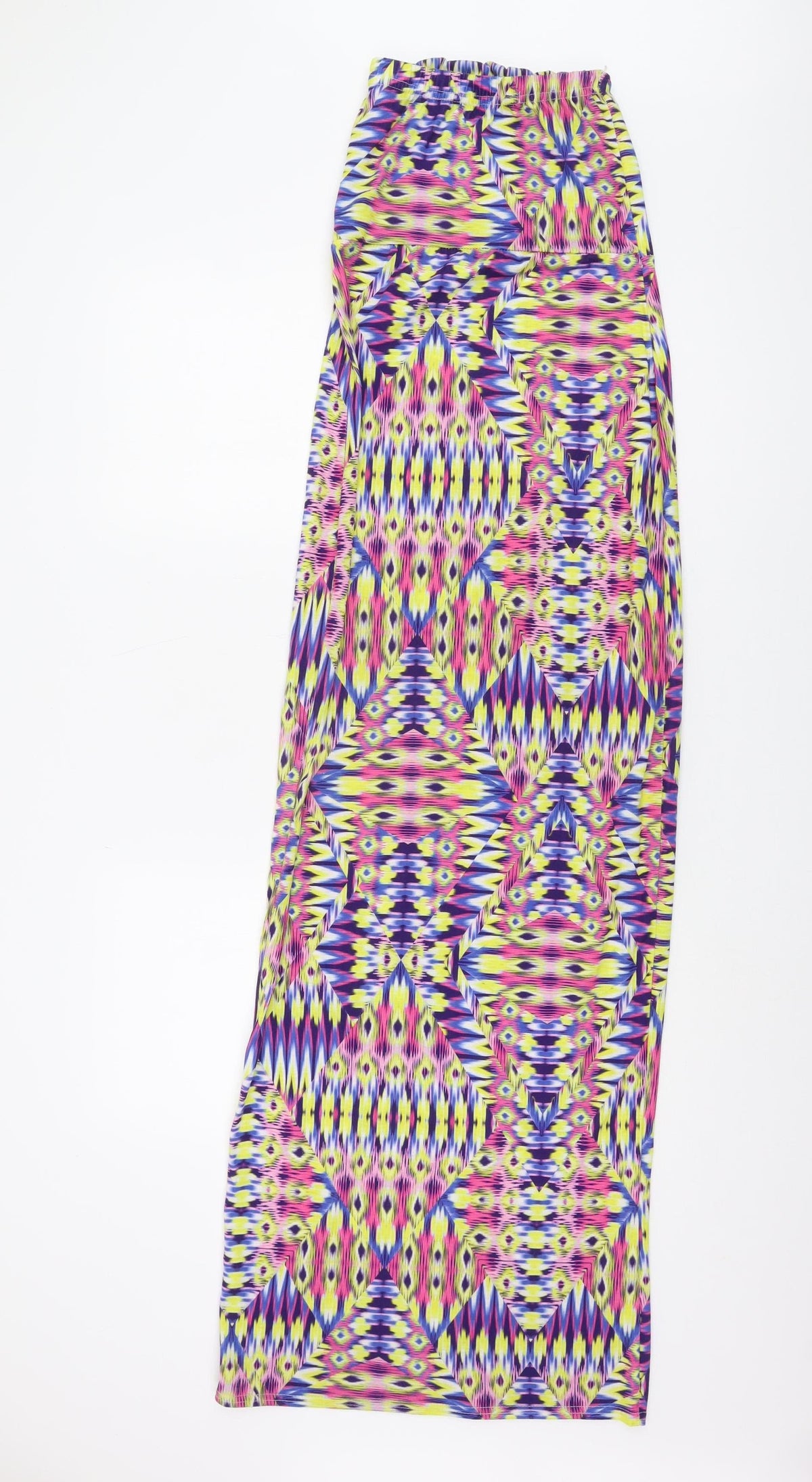 Boohoo Women's Geometric Midi Dress - Size 8 Multicolour