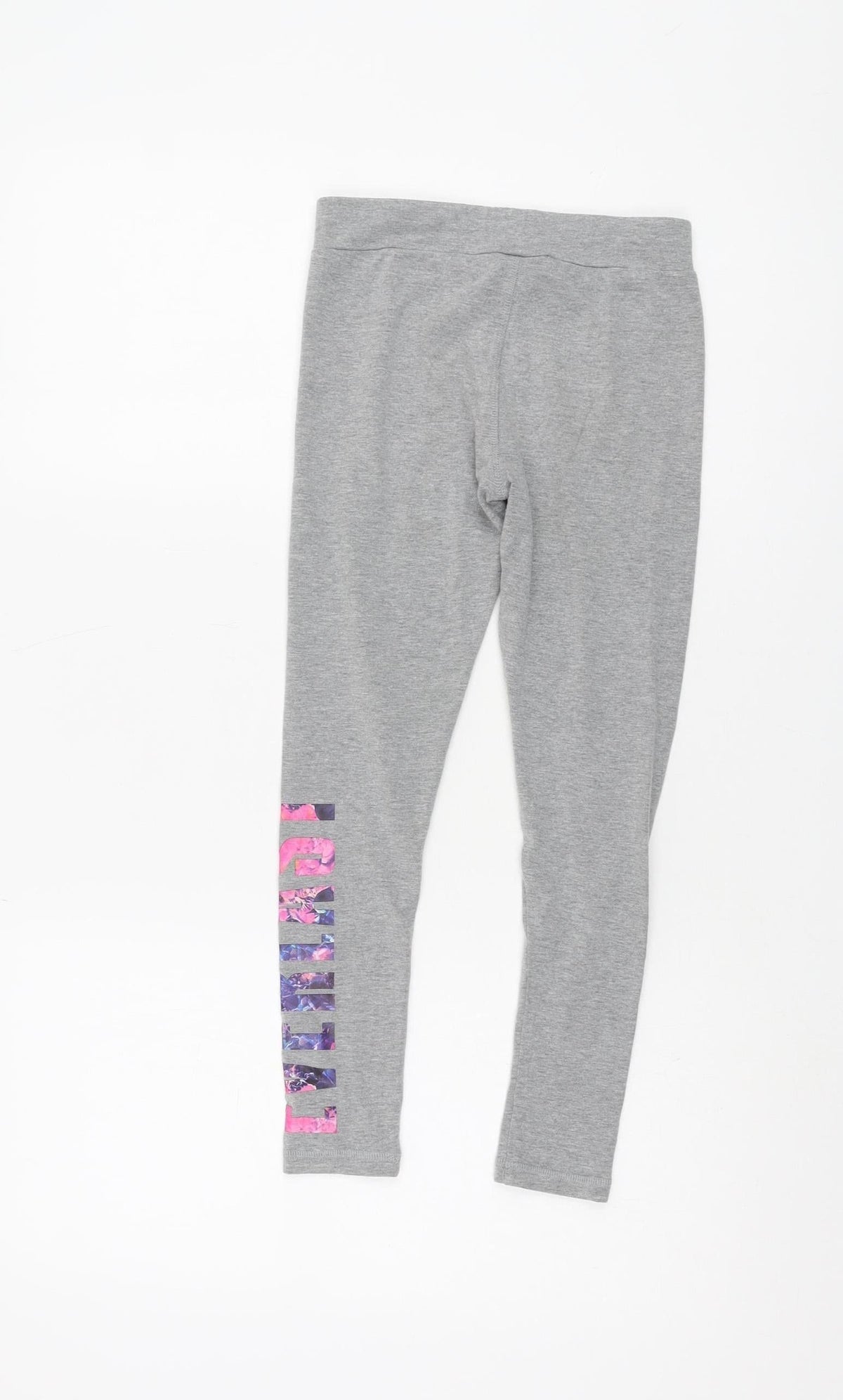 Everlast Girls Grey Leggings 7-8 Years Elastic Waist