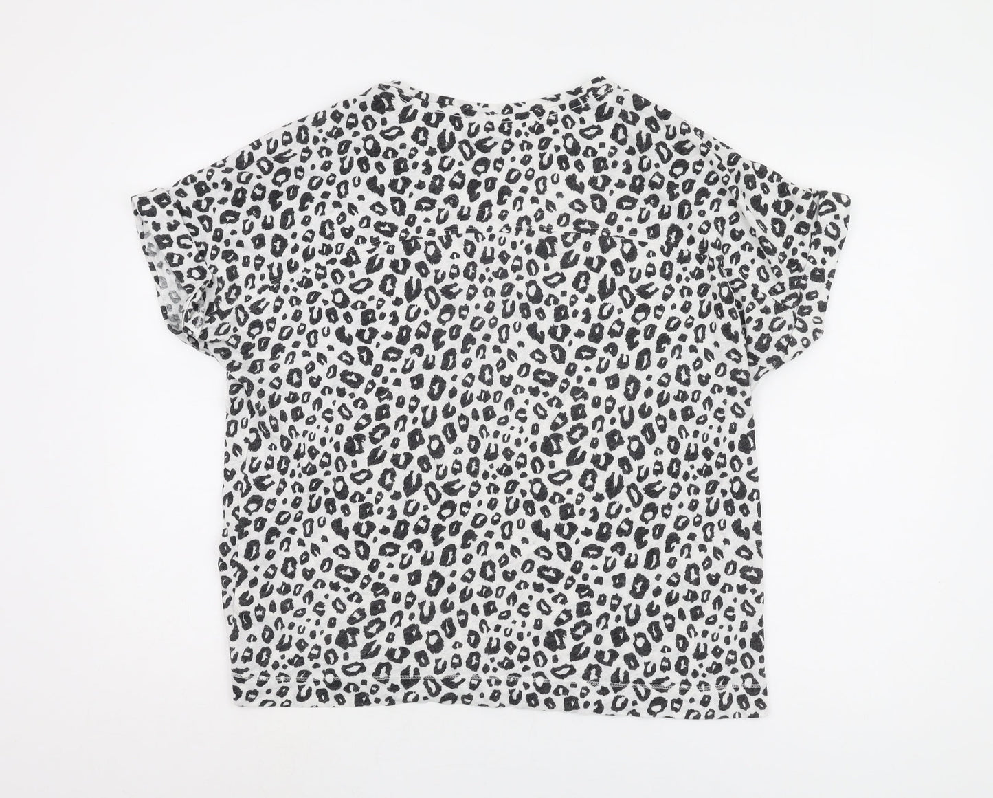 Marks and Spencer Women's Black Animal Print T-Shirt