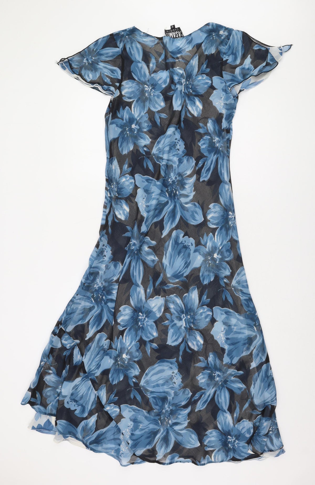 Casamia Women's Blue Floral Dress Size 12