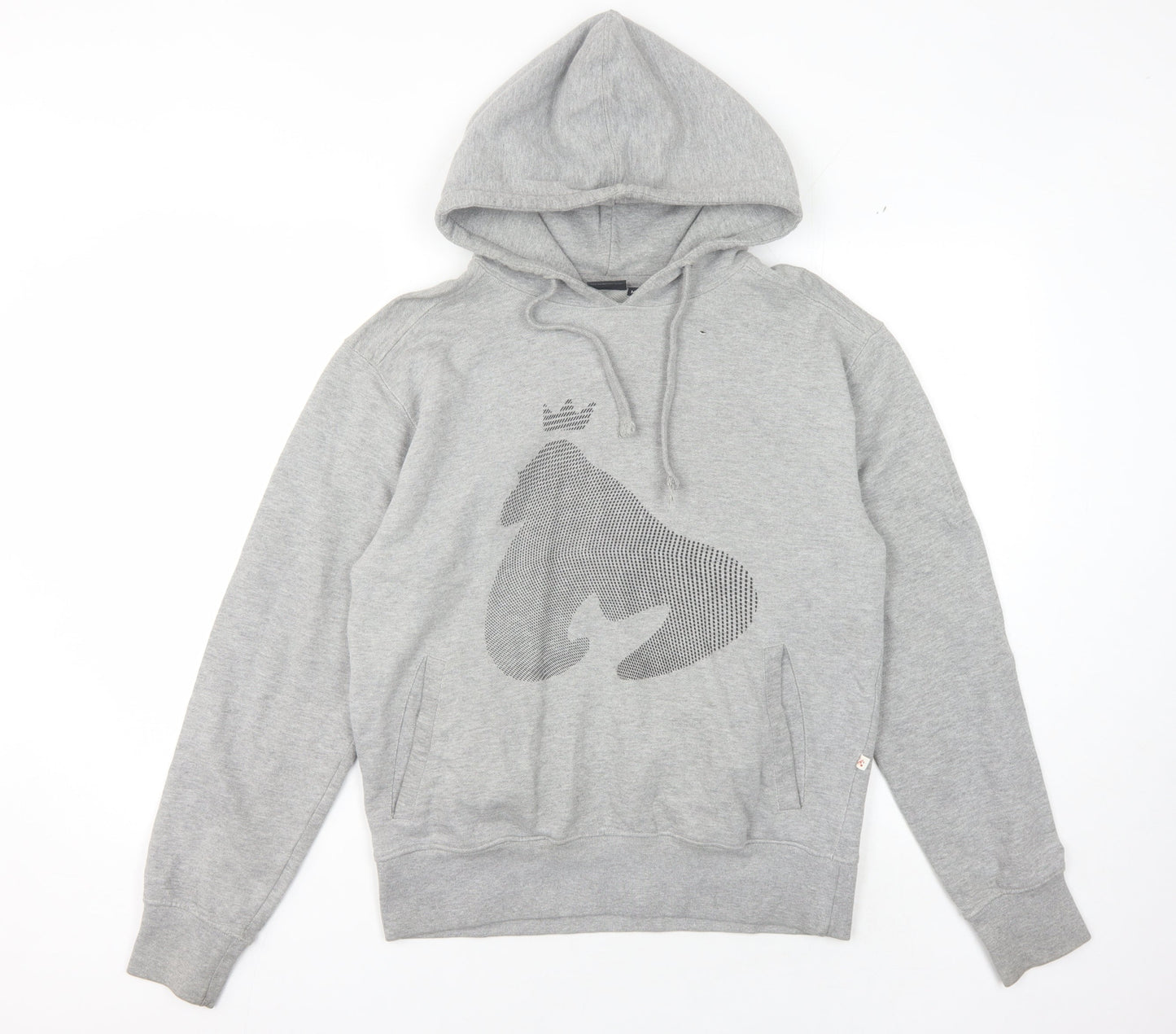 Money Men's Grey Medium Pullover Hoodie with Logo